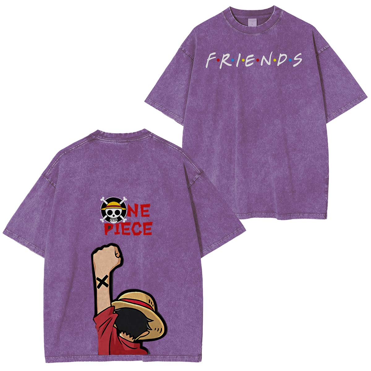 One Piece Vintage Washed Unisex T-Shirt