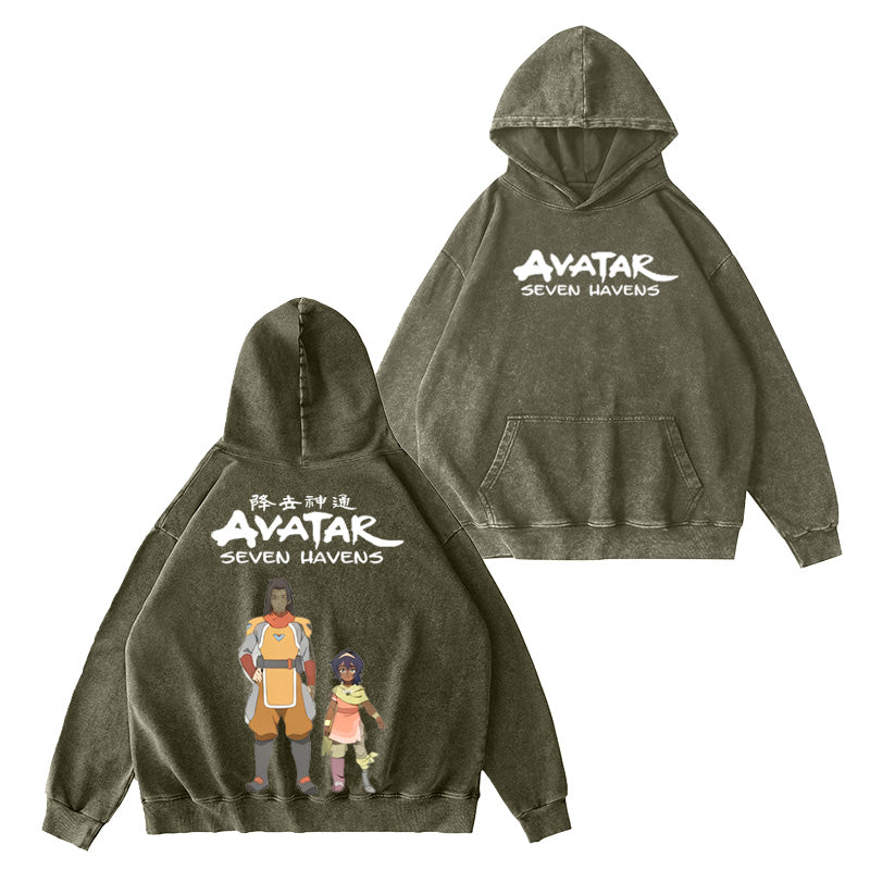 One Punch Man Avatar: Seven Havens Vintage Washed T-shirt/Crewneck/Hoodie