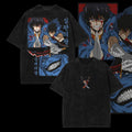 Sung Jin Woo - Solo Leveling Printed Unisex Washed T-Shirt