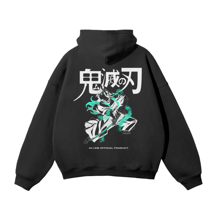 Memory of the Mist Streetwear Hoodie Black