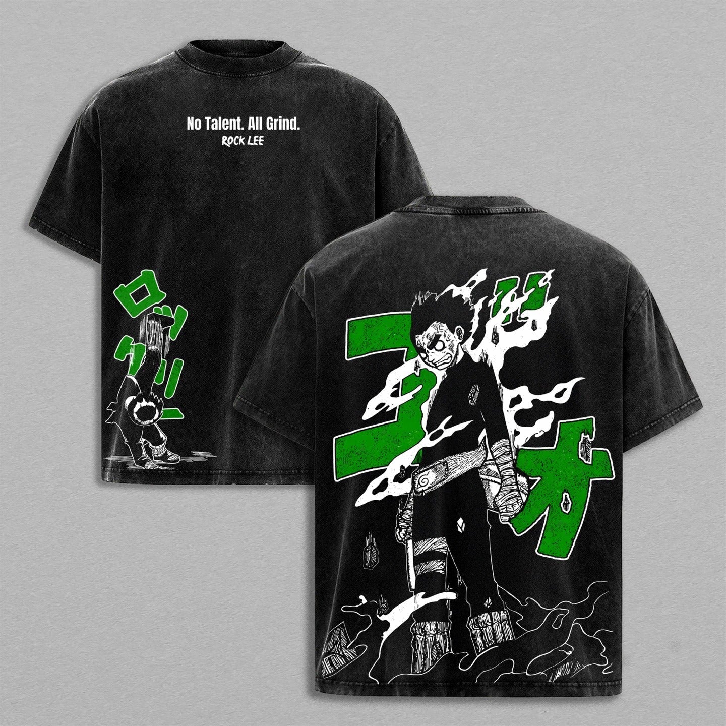 Rock Lee Anime Washed T-shirt/Crewneck/Hoodie