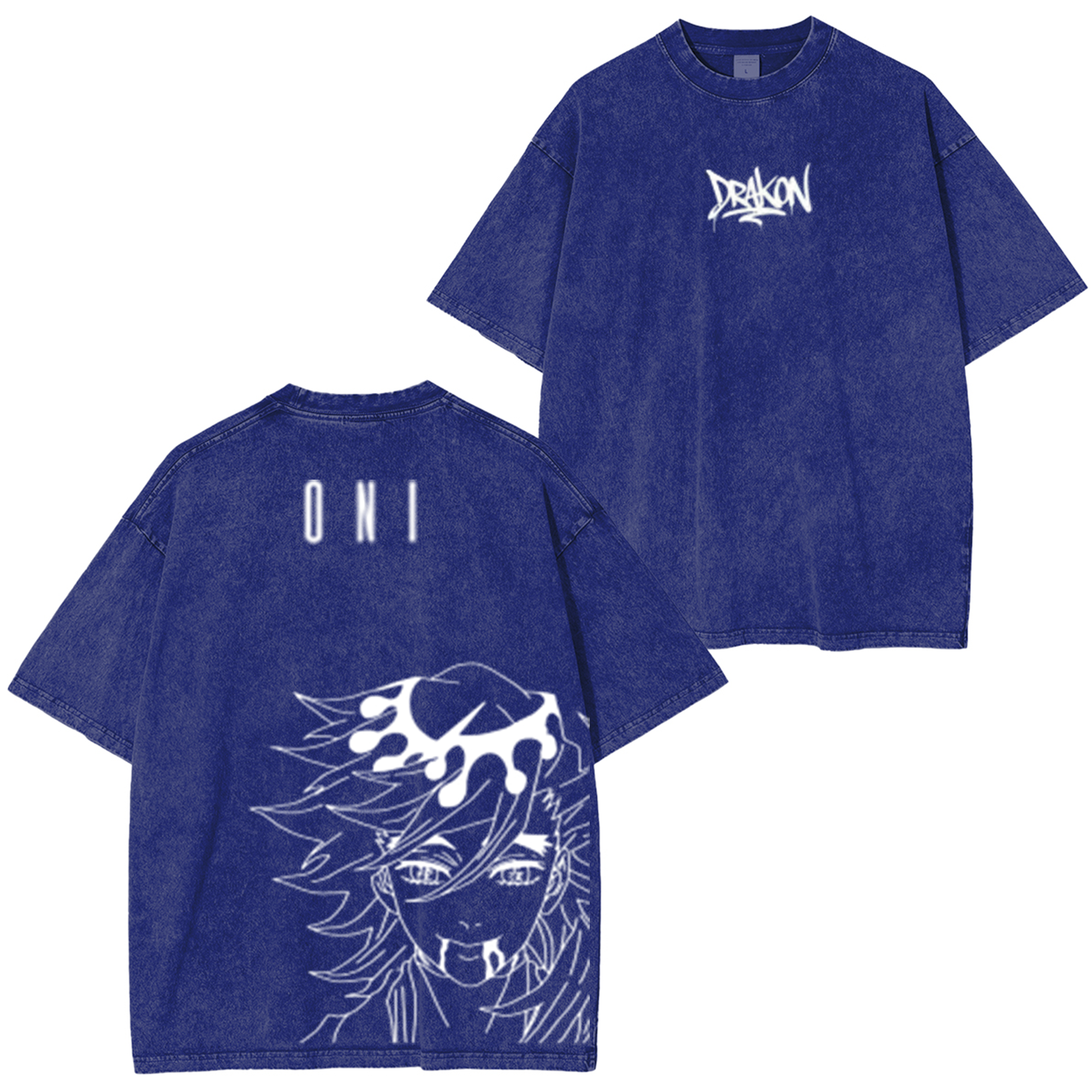 Demon Slayer Doma Anime Unisex Washed T-Shirt