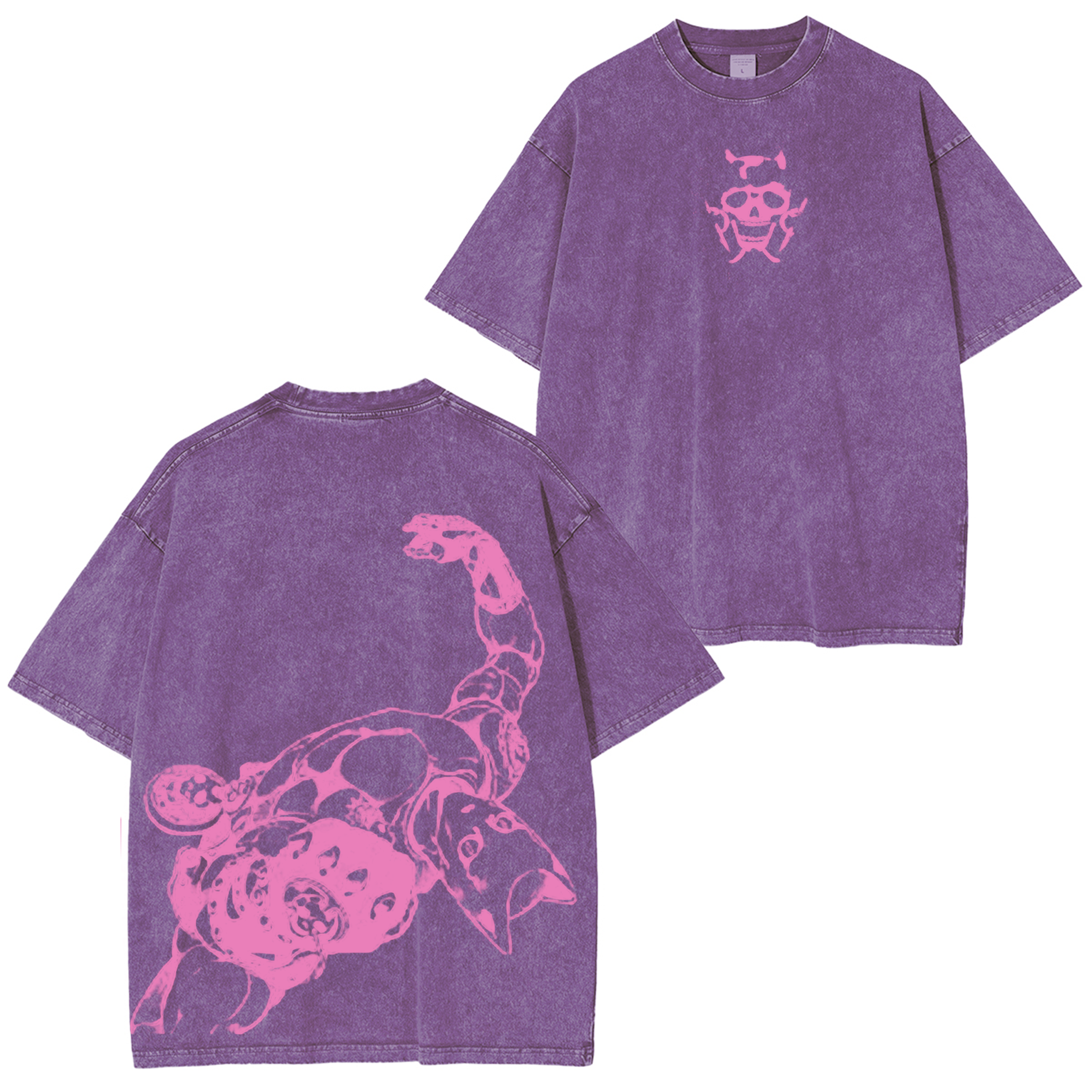 Jojo's Bizarre Adventure Killer Queen Vintage Unisex Washed T-Shirt