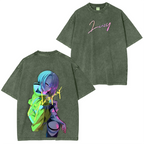 Lucy Cyberpunk Unisex Washed T-Shirt