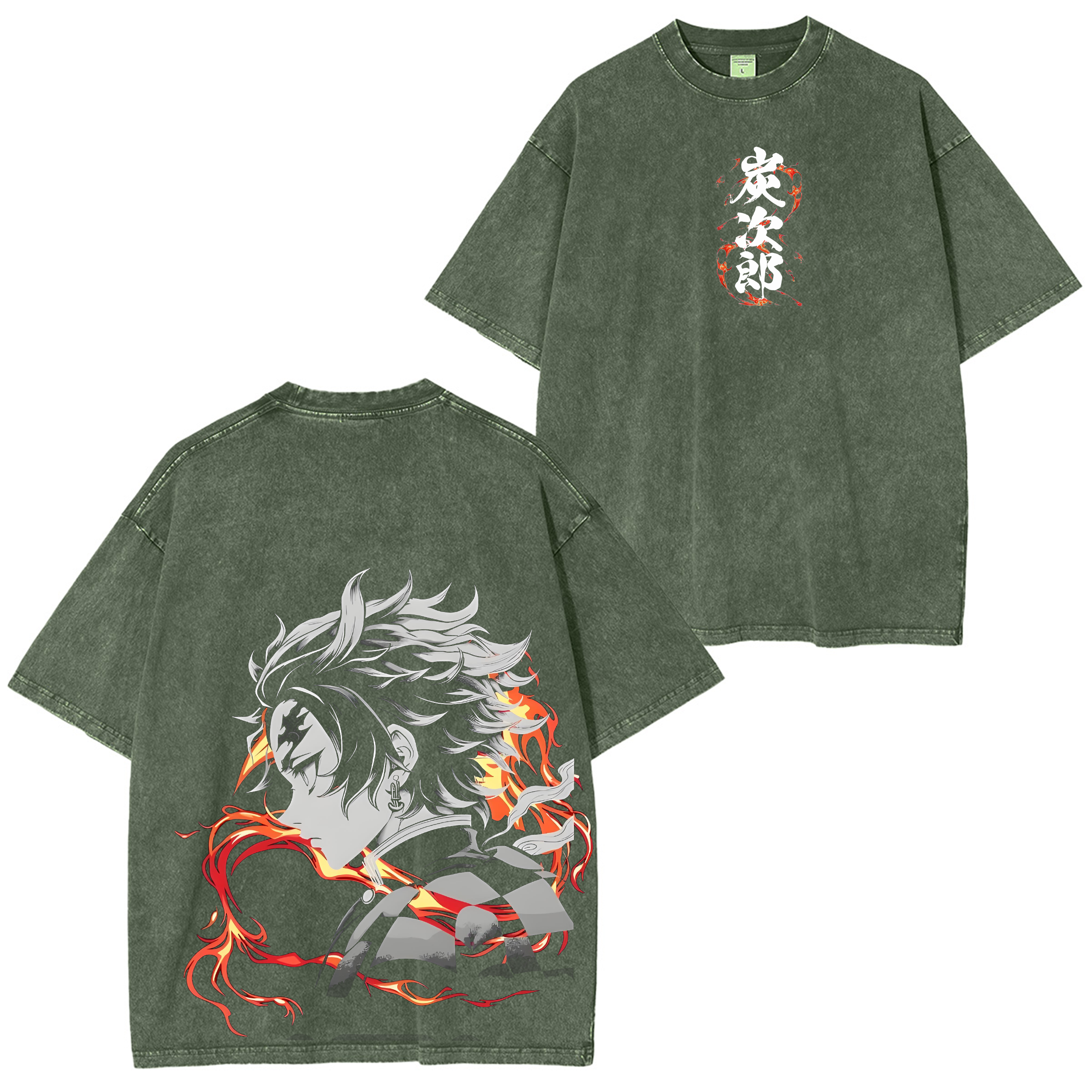 Tanjiro Kamado Vintage Unisex Washed T-Shirt
