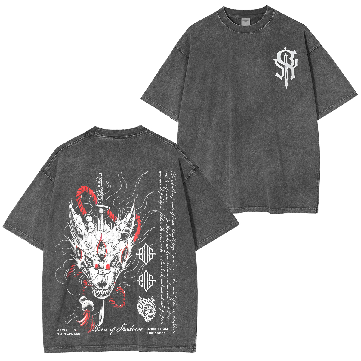 Chainsaw Man 'Kon' Vintage Washed Unisex T-Shirt