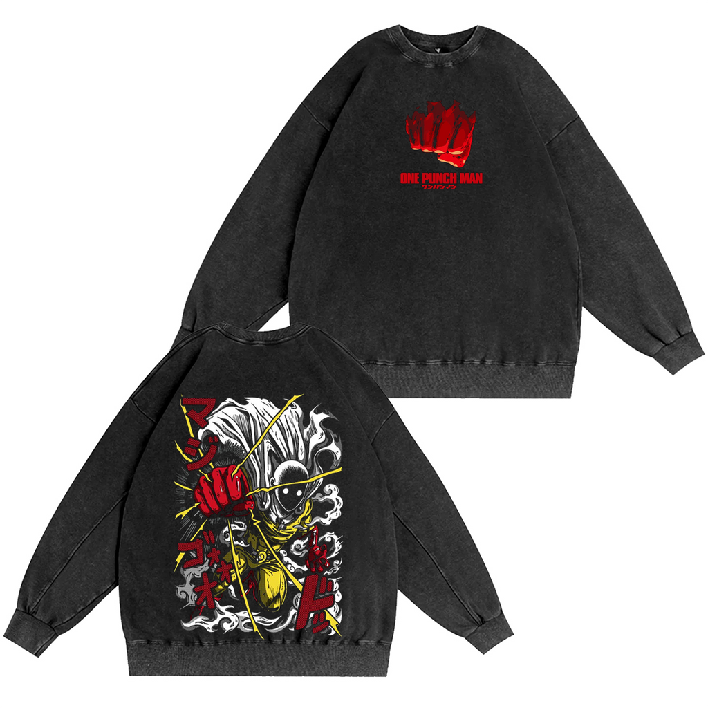 One-Punch Man Vintage Washed T-shirt/Crewneck/Hoodie