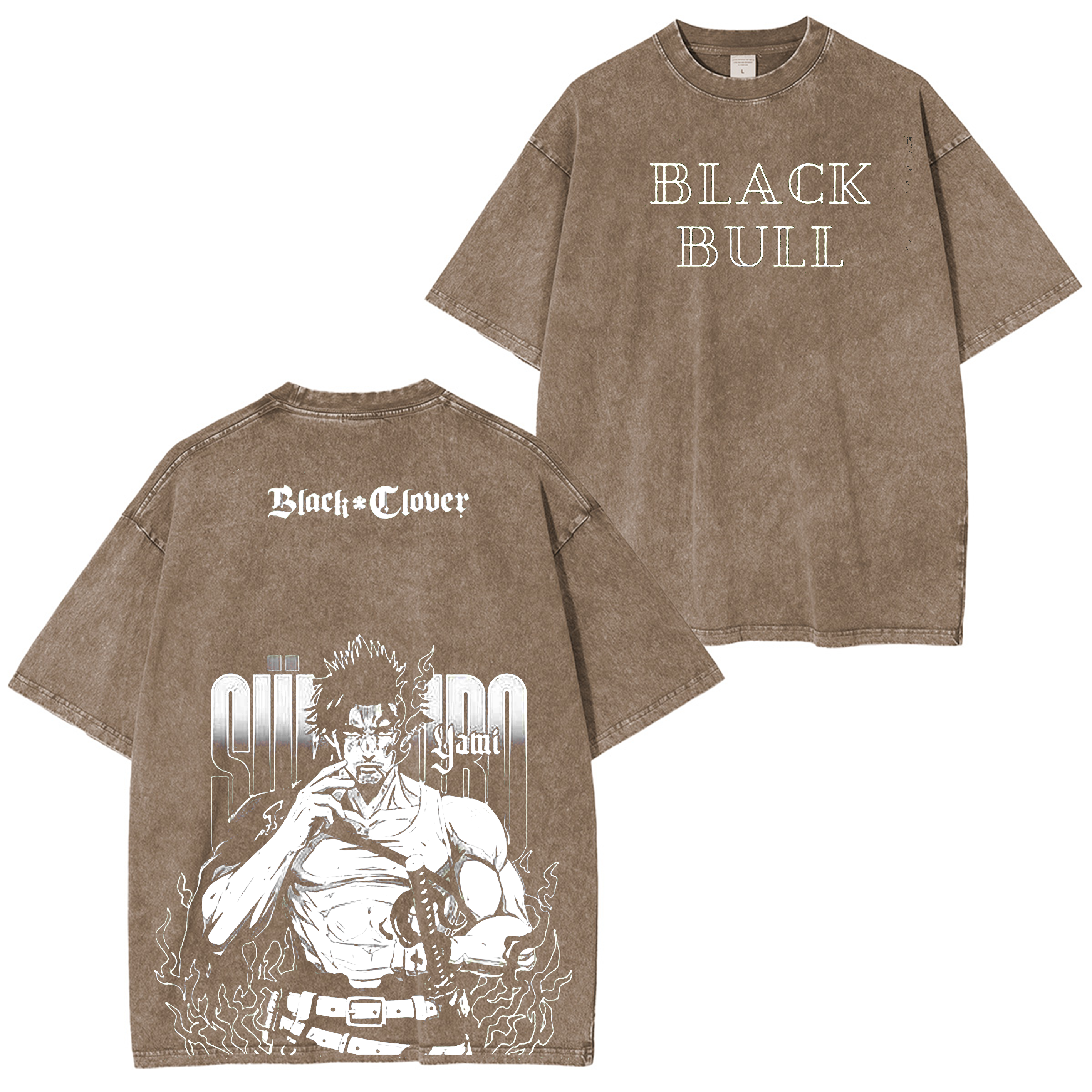 Yami Sukehiro Black Clover  Anime Washed T-shirt/Crewneck/Hoodie