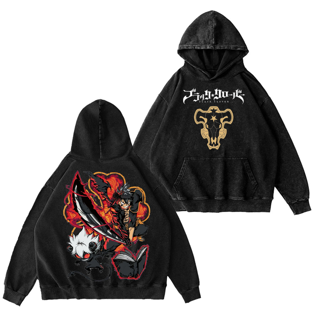 Black Clover Vintage Washed T-shirt/Crewneck/Hoodie