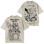 Asta x Black Bulls Black Clover Anime Washed T-shirt/Crewneck/Hoodie