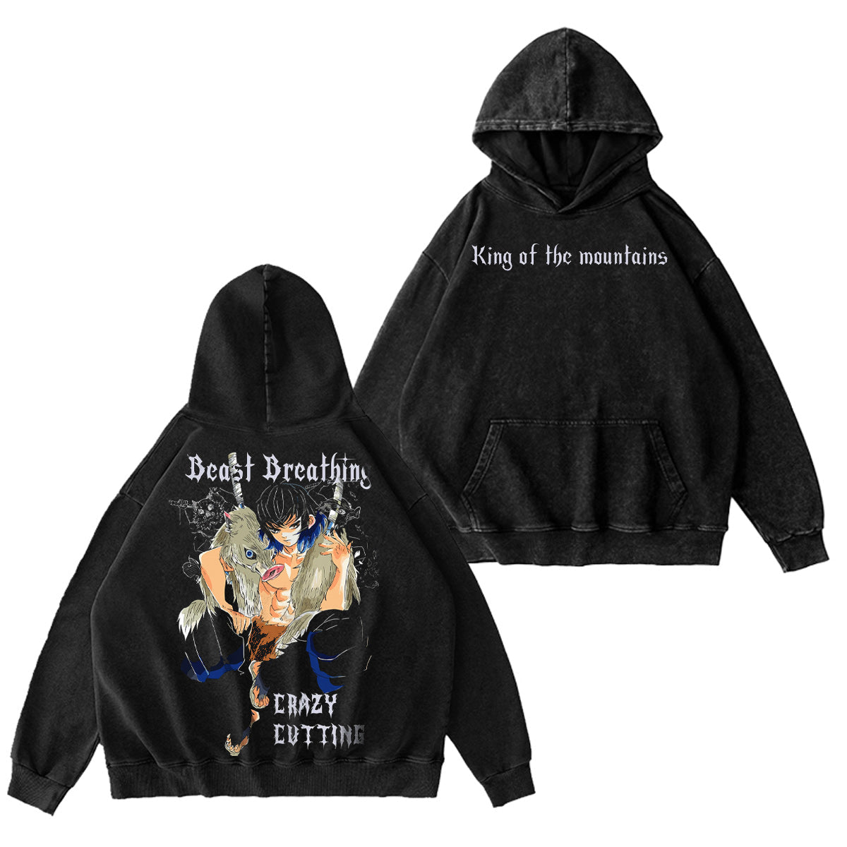 King of the Mountains Demon Slayer Vintage Washed T-shirt/Crewneck/Hoodie