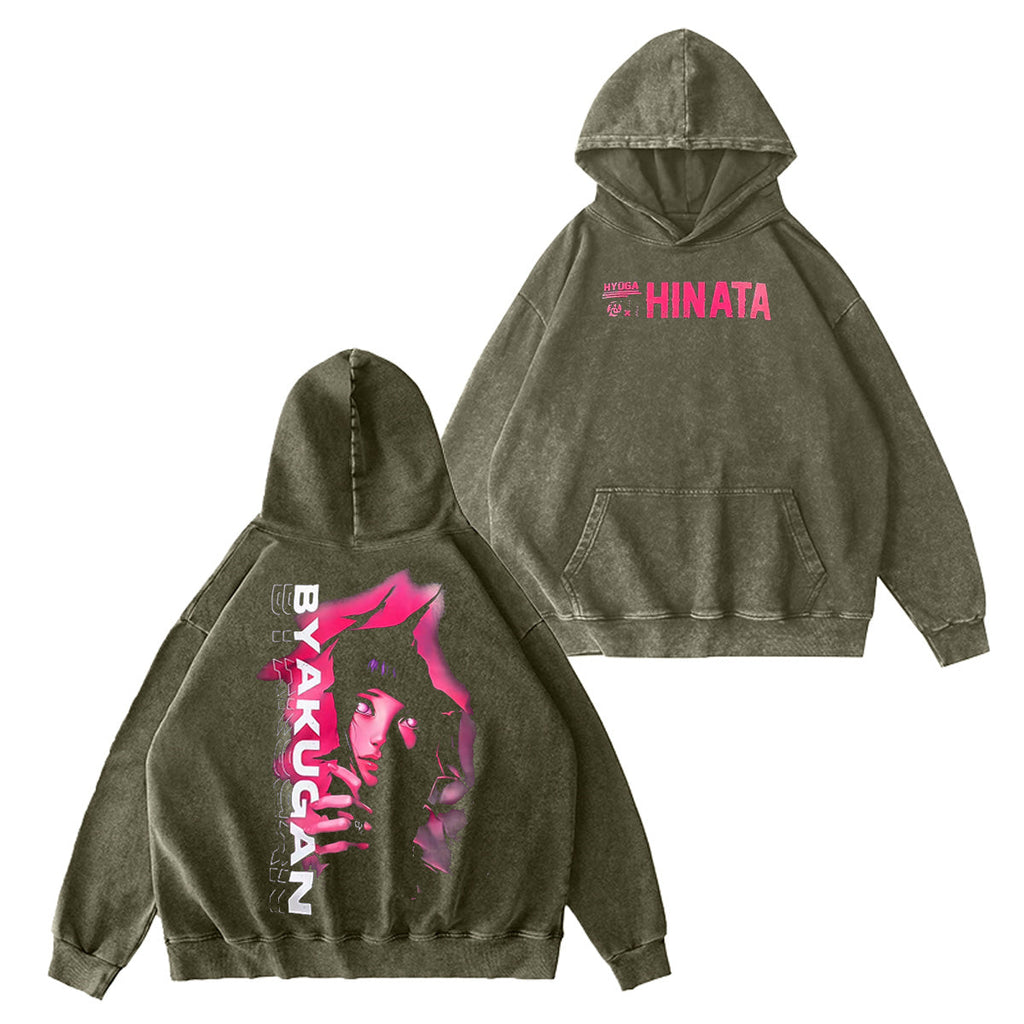 Hinata Hyuga Naruto Washed T-shirt/Crewneck/Hoodie