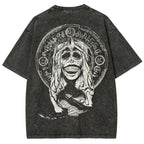 Solo Leveling God Statue Printed Unisex Washed T-Shirt