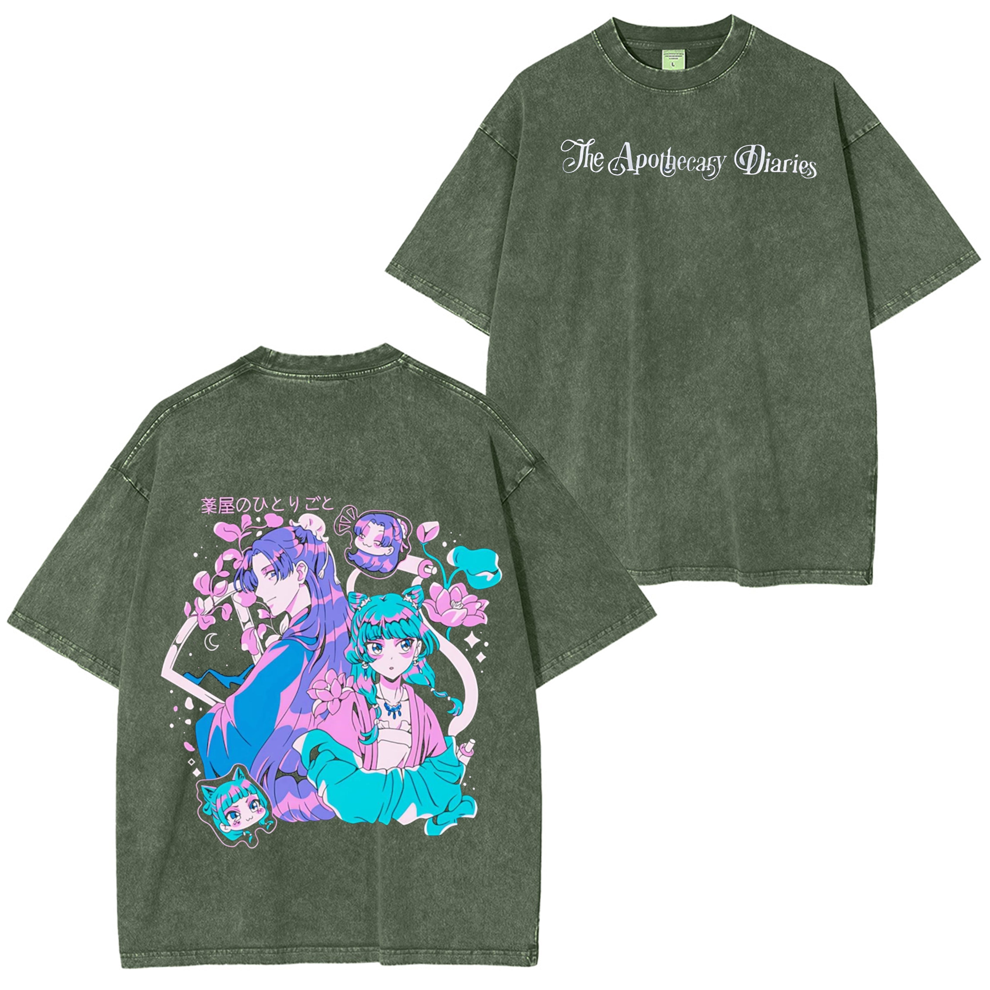 Kusuriya no Hitorigoto Vintage Washed Oversized T-Shirt
