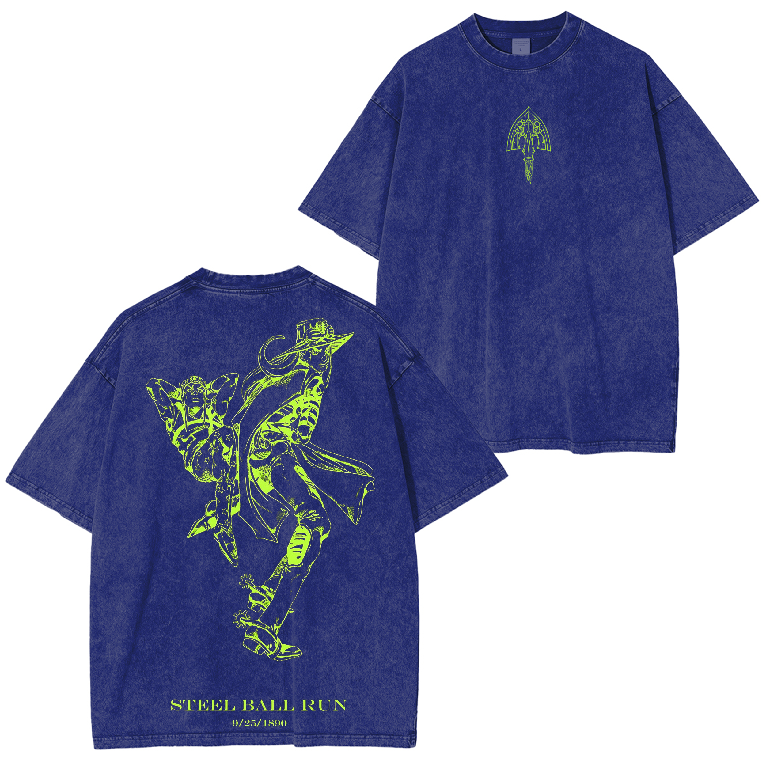 JoJo's Bizarre Adventure Vintage Unisex Washed T-Shirt