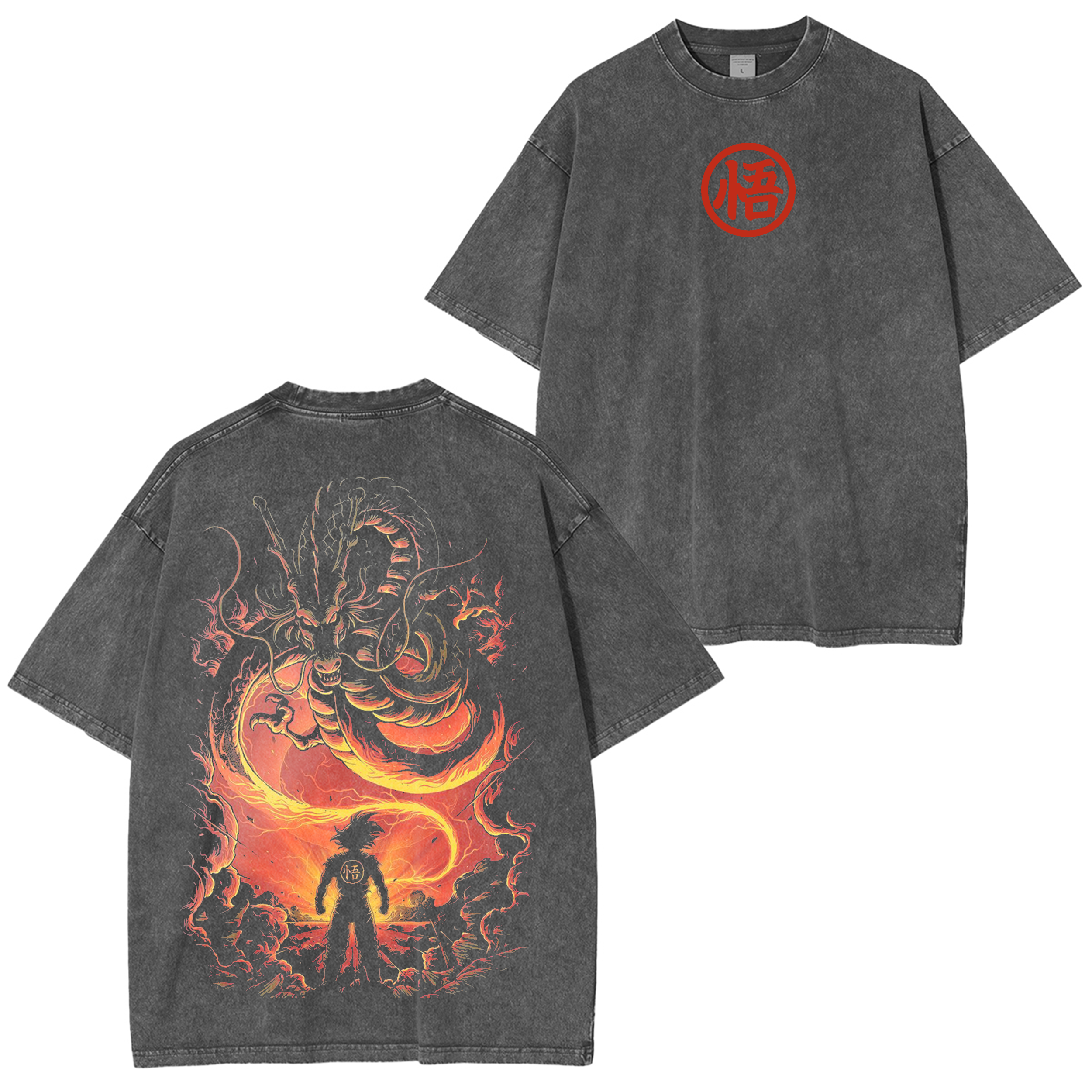 Dragon Ball Anime Oversize Washed T-shirt/Crewneck/Hoodie
