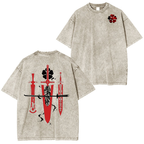 Black Clover Magic World Vintage washed T-shirt/Crewneck/Hoodie