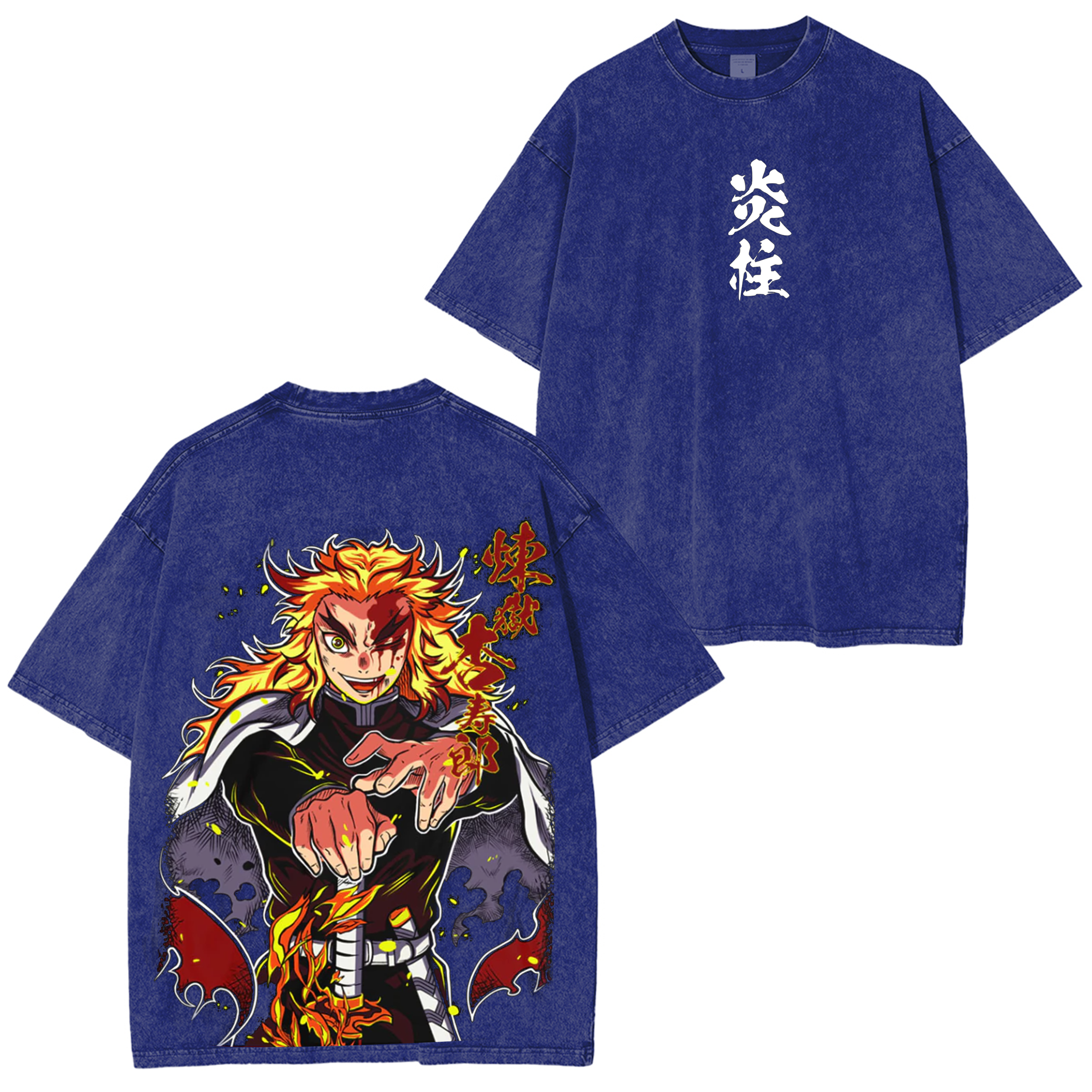 Camiseta - Hashira da Chama Unisex Washed T-Shirt