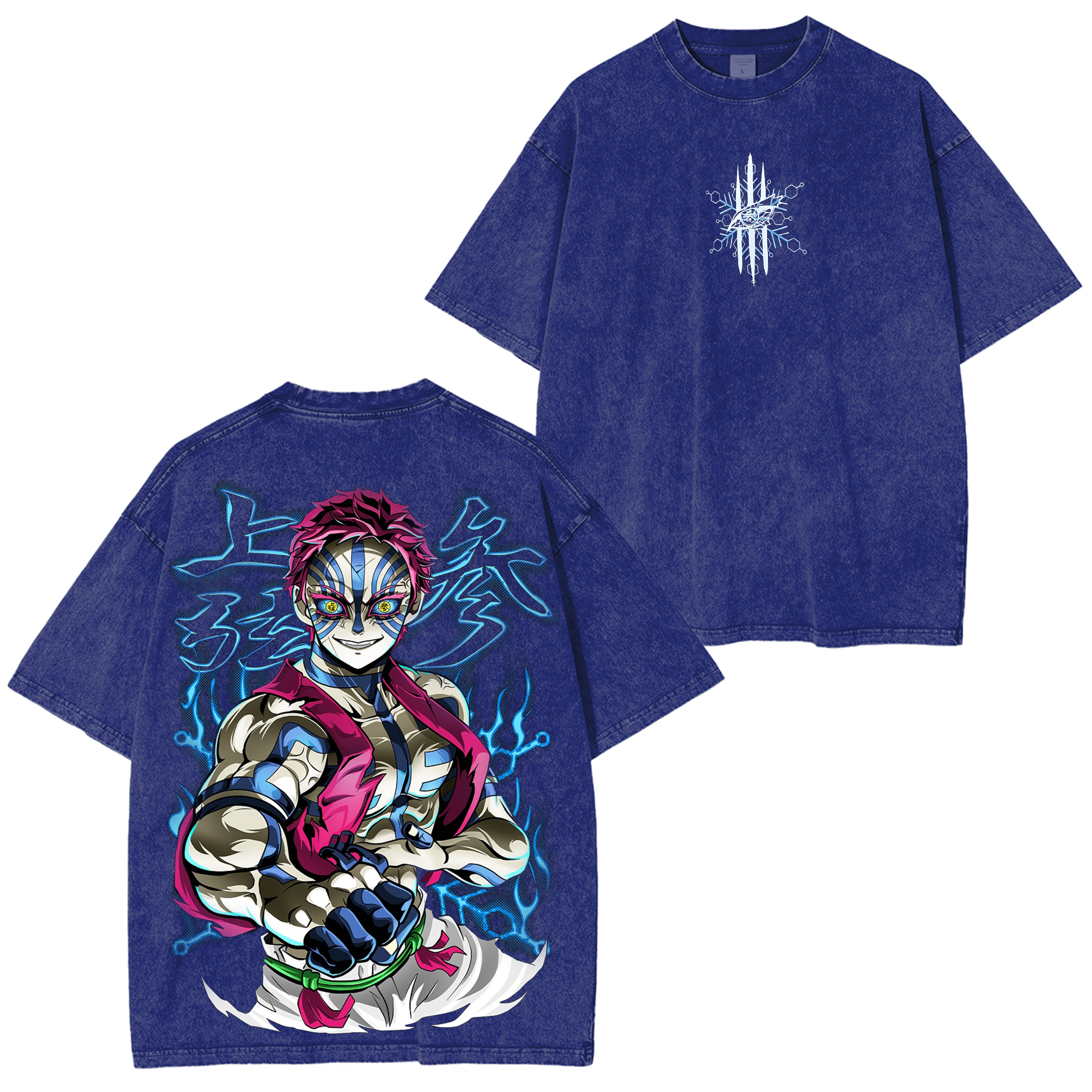 Akaza-Demon Slayer Vintage Oversize Tee