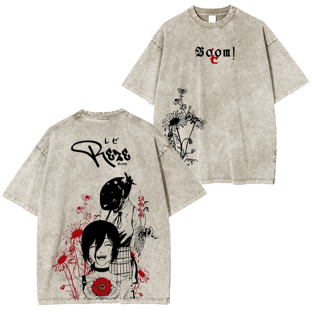 Chainsaw Man Vintage Washed T-shirt/Crewneck/Hoodie