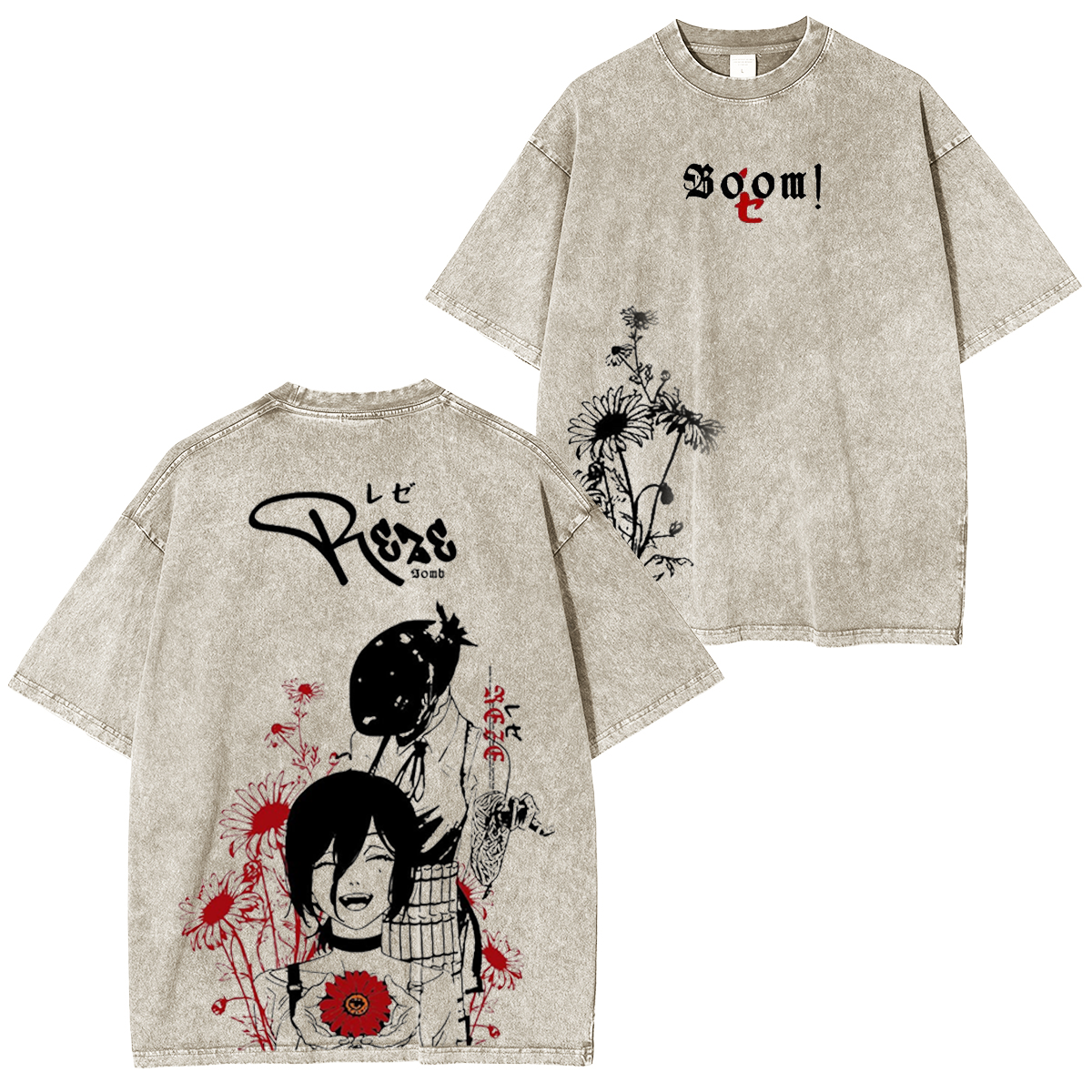 Chainsaw Man Vintage Washed T-shirt/Crewneck/Hoodie