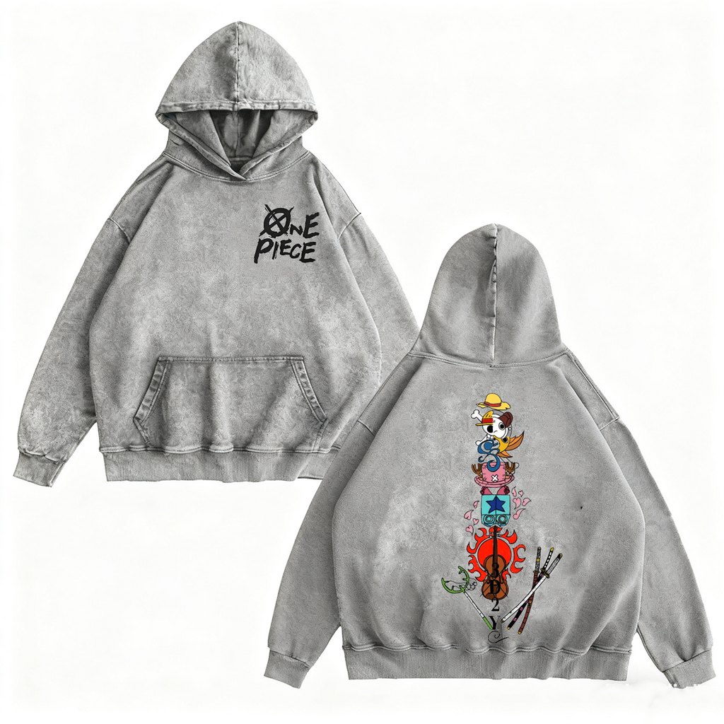 One Piece Vintage Washed T-shirt/Crewneck/Hoodie