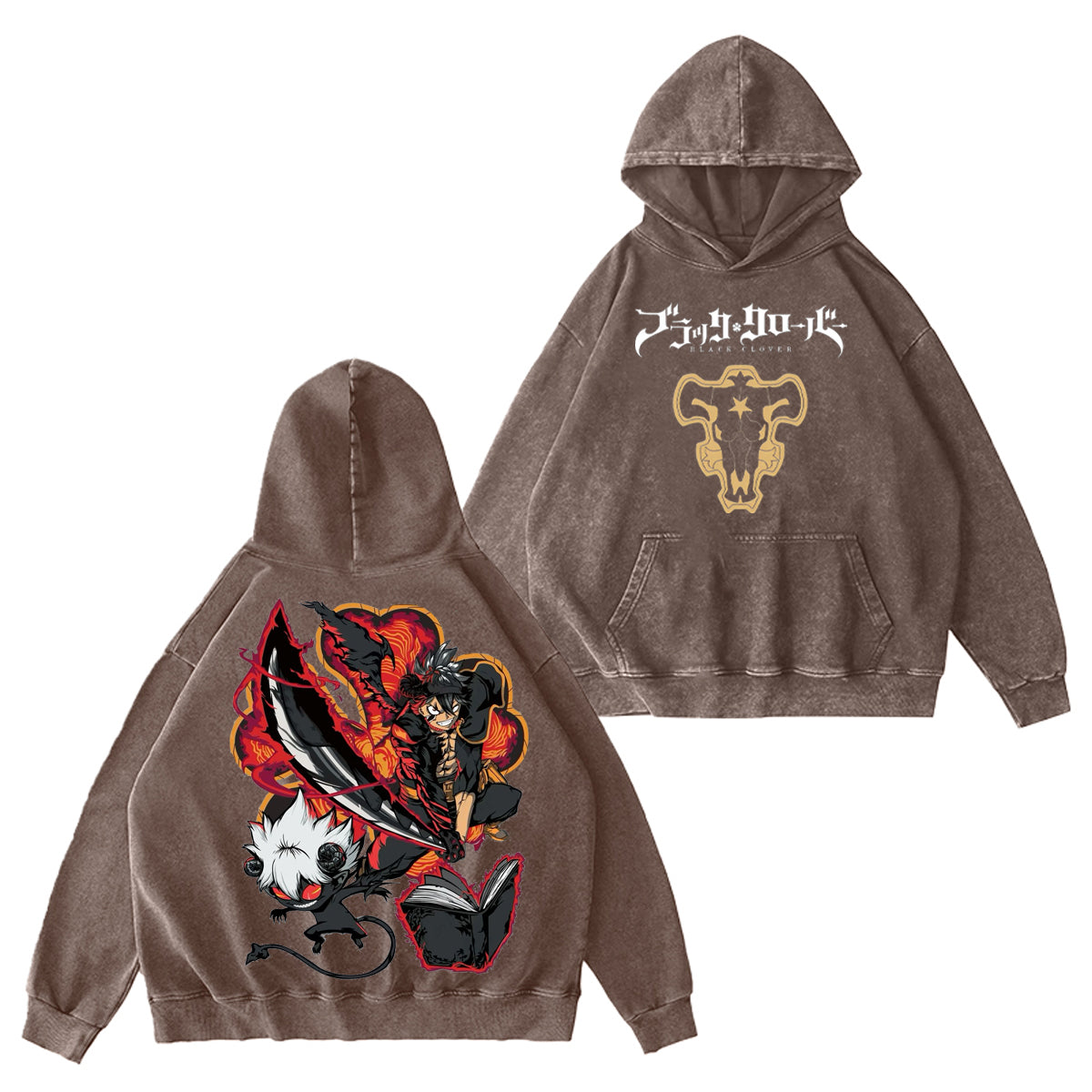 Black Clover Vintage Washed T-shirt/Crewneck/Hoodie