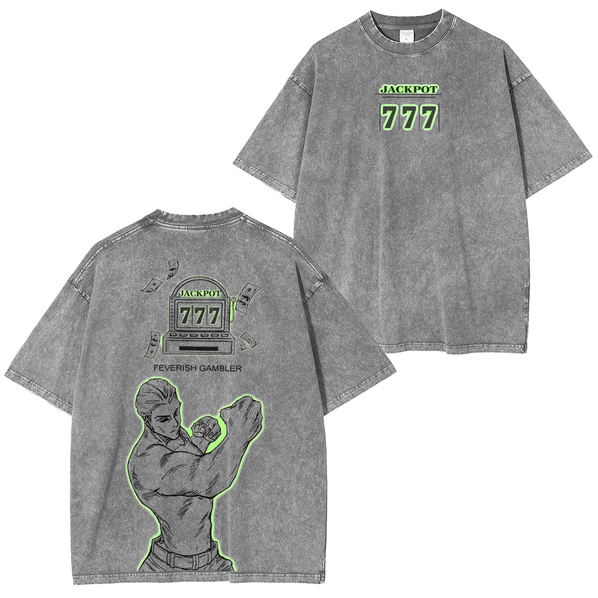 Jujutsu Kaisen :Bet on Hakari Vintage washed T-shirt/Crewneck/Hoodie