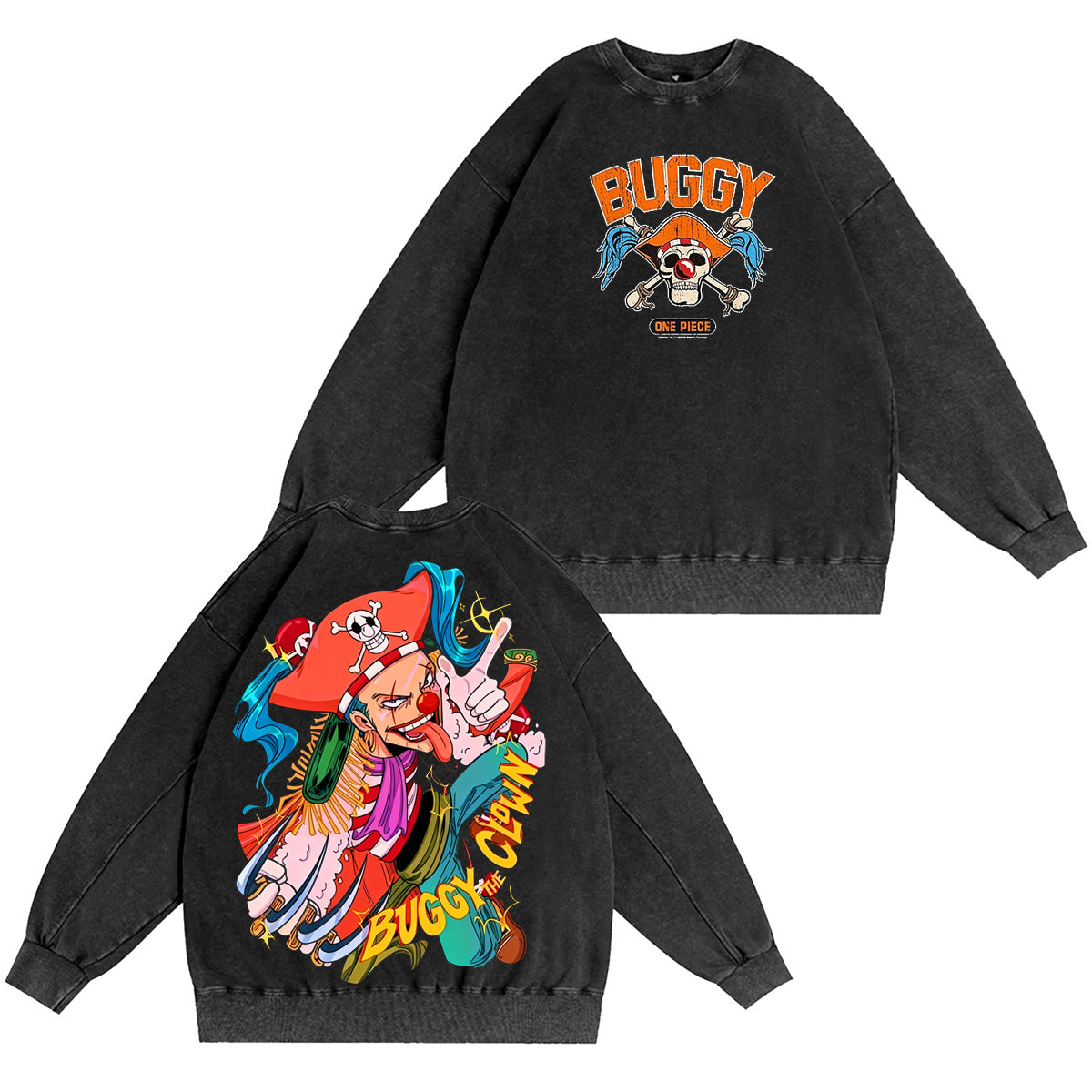 VBuggy the Clown - One Piece Vintage washed T-shirt/Crewneck/Hoodie