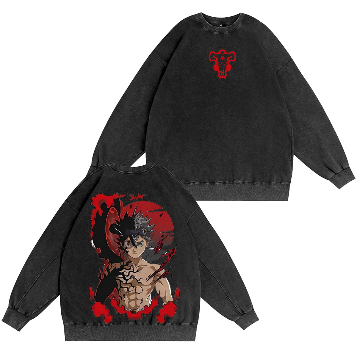 Black Clover Vintage washed T-shirt/Crewneck/Hoodie
