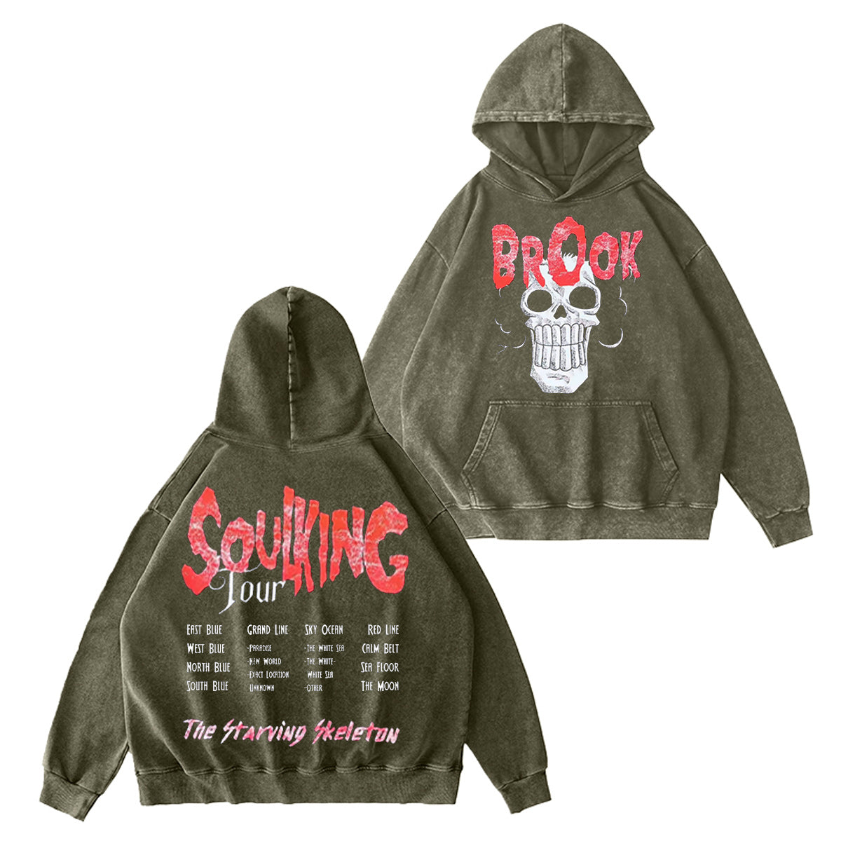 Brook One Piece Vintage Washed T-shirt/Crewneck/Hoodie