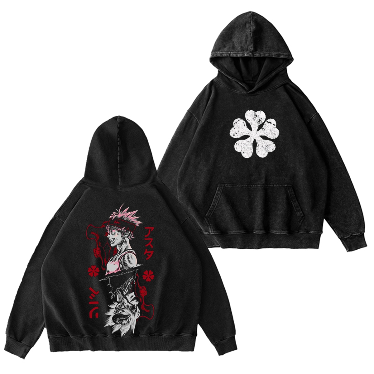 Black Asta Clover Unisex Anime T-Shirt/Crewneck/Hoodie