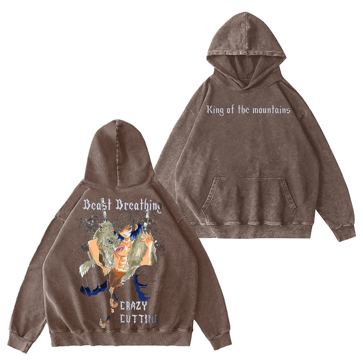 King of the Mountains Demon Slayer Vintage Washed T-shirt/Crewneck/Hoodie