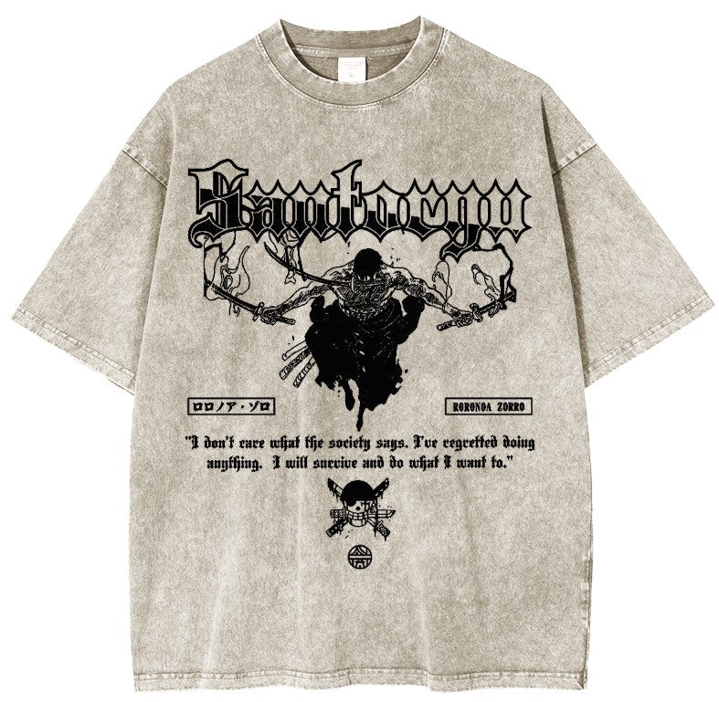 Roronoa Zoro Anime Oversized T-shirt