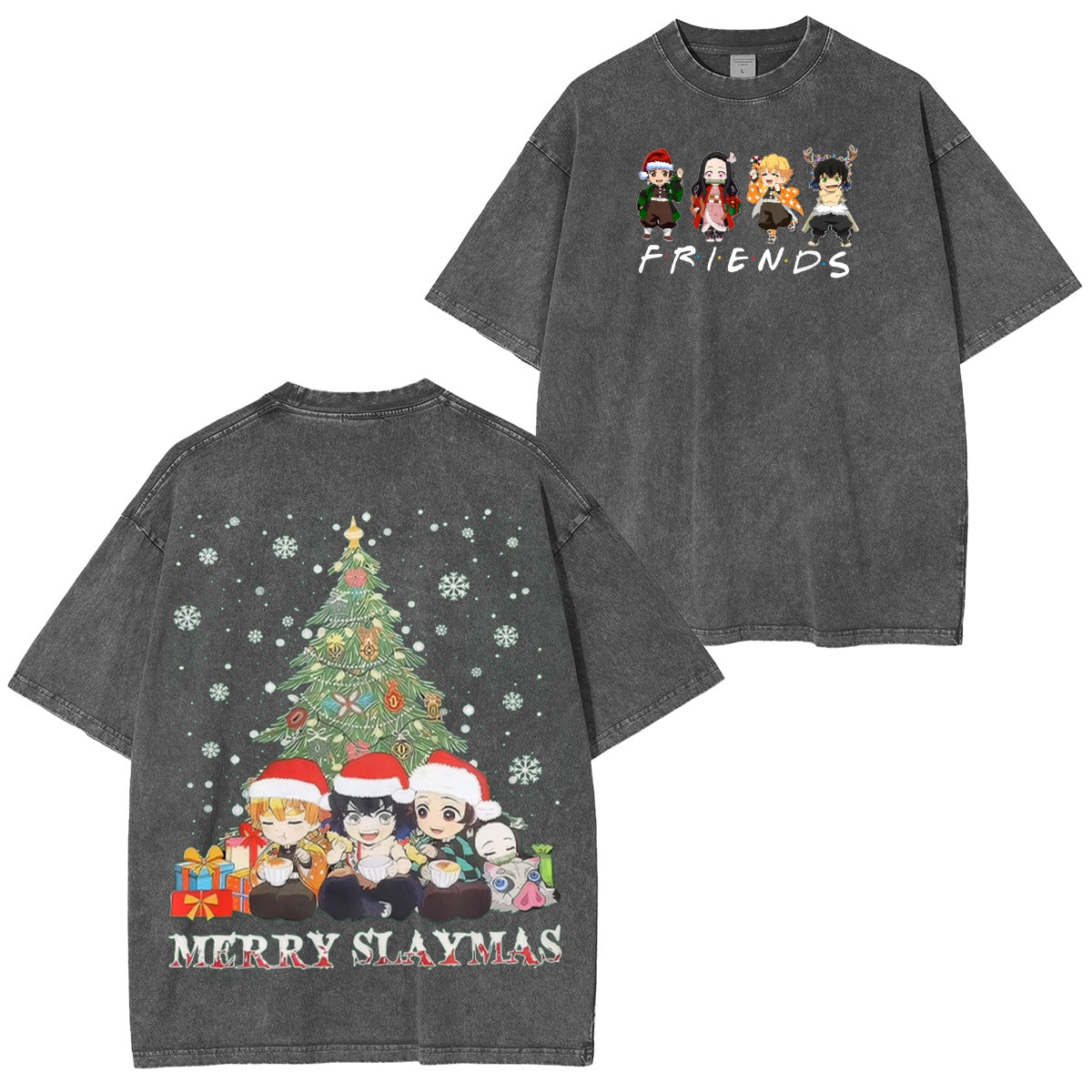 Demon Slayer Friends Vintage Washed T-shirt/Crewneck/Hoodie