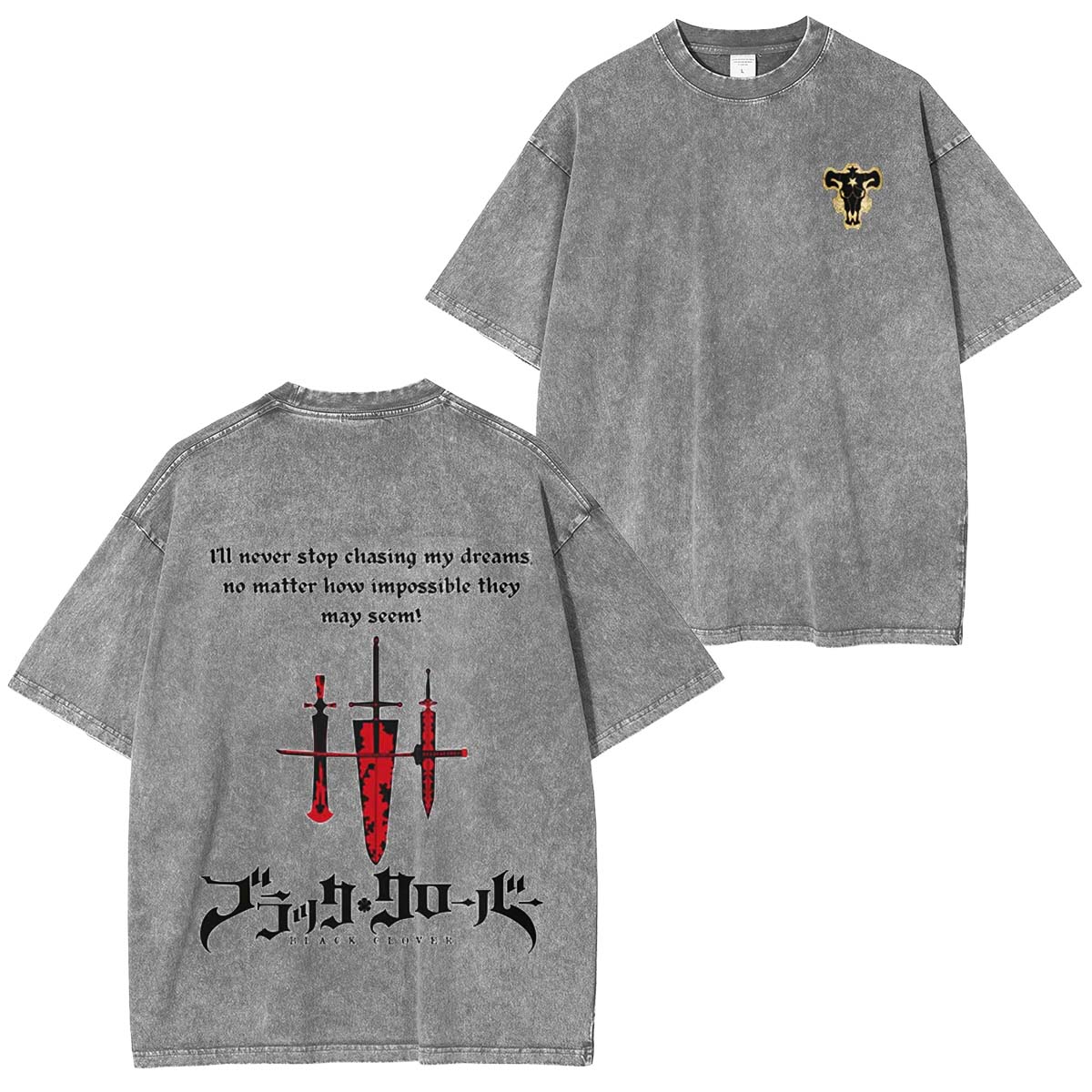 Black Clover Black Bulls Asta Black Clover T-shirt