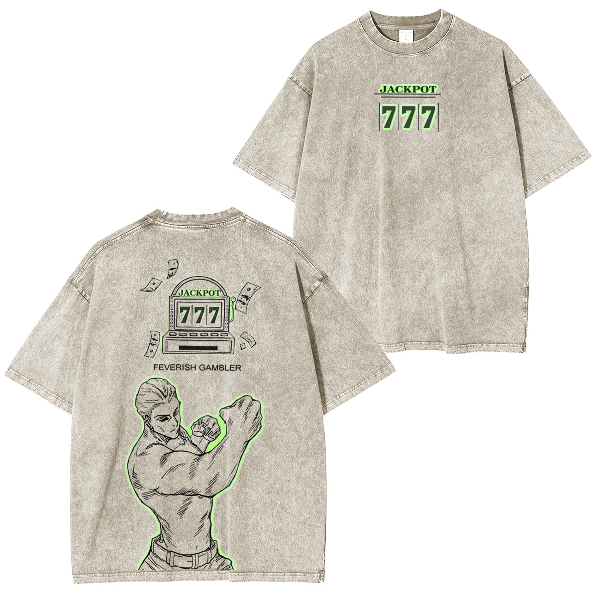 Jujutsu Kaisen :Bet on Hakari Vintage washed T-shirt/Crewneck/Hoodie