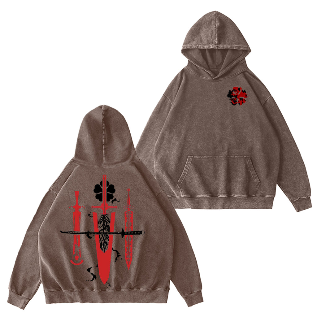 Black Clover Magic World Vintage washed T-shirt/Crewneck/Hoodie