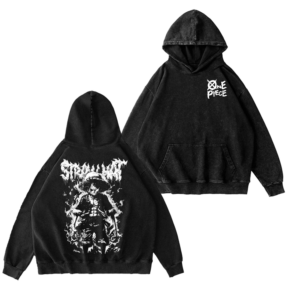 One Piece Washed T-shirt/Crewneck/Hoodie