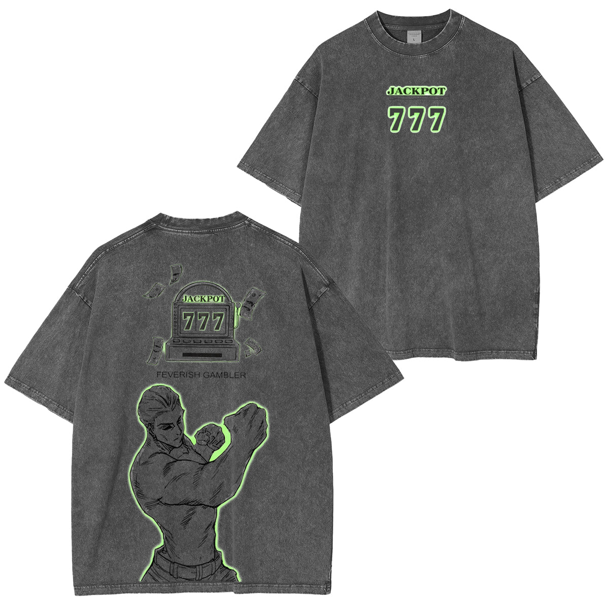 Jujutsu Kaisen :Bet on Hakari Vintage washed T-shirt/Crewneck/Hoodie