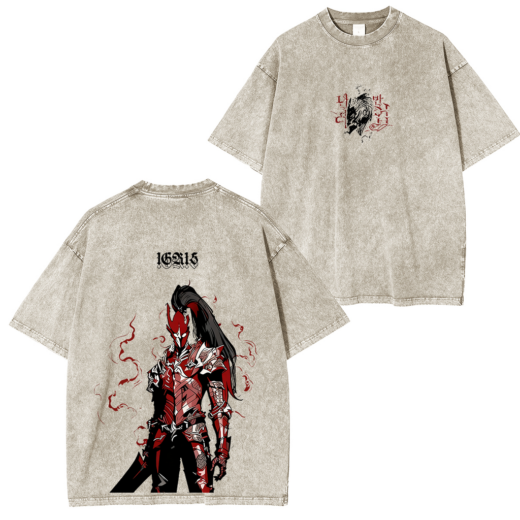Ryomen Sukuna Anime Double Printed Washed Tee