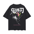 Heart’s Blossom Streetwear Shirt Black