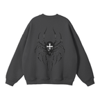 Dark Charisma Spider Streetwear Sweatshirt Dark Gray