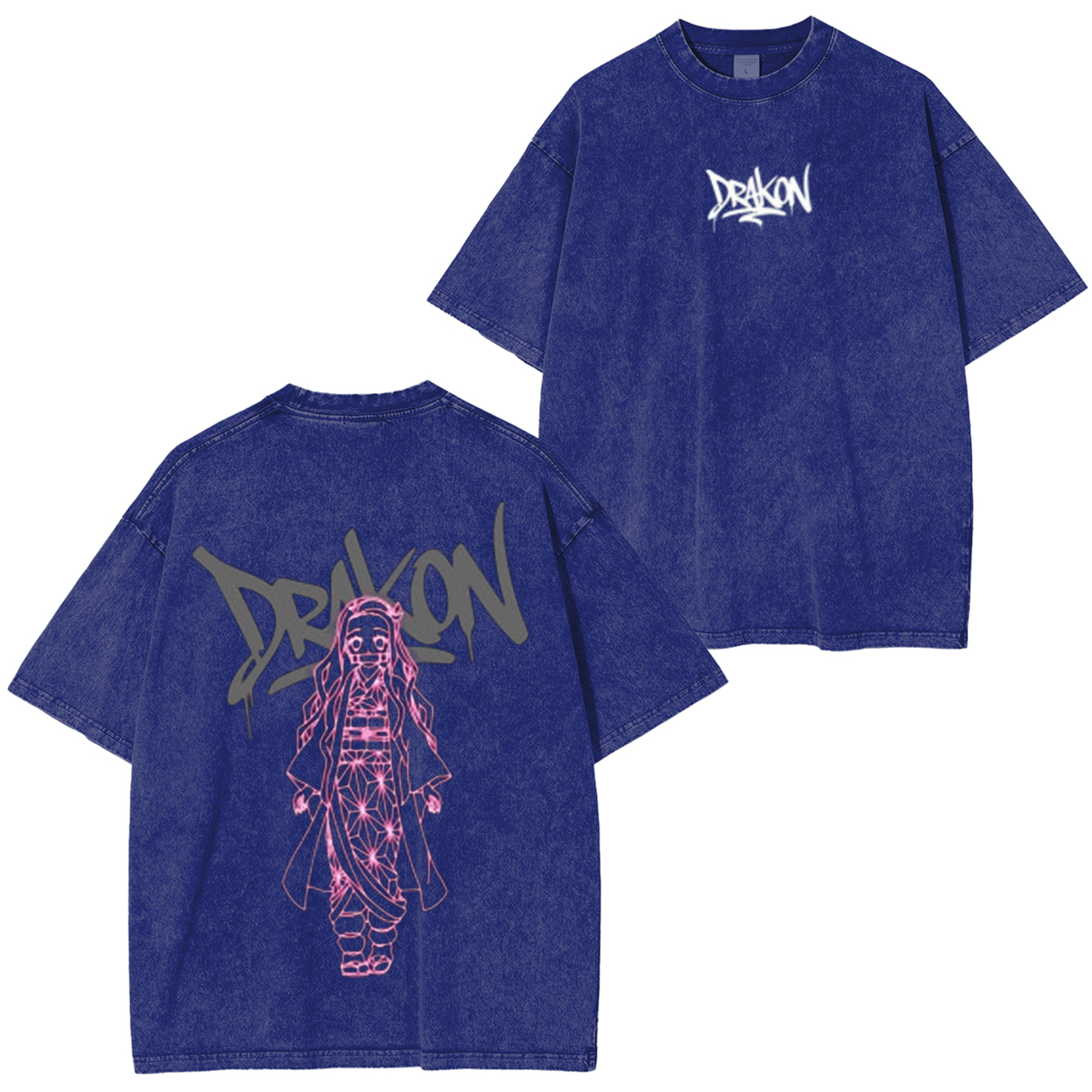 Demon Slayer Nezuko Kamado Anime Unisex Washed T-Shirt