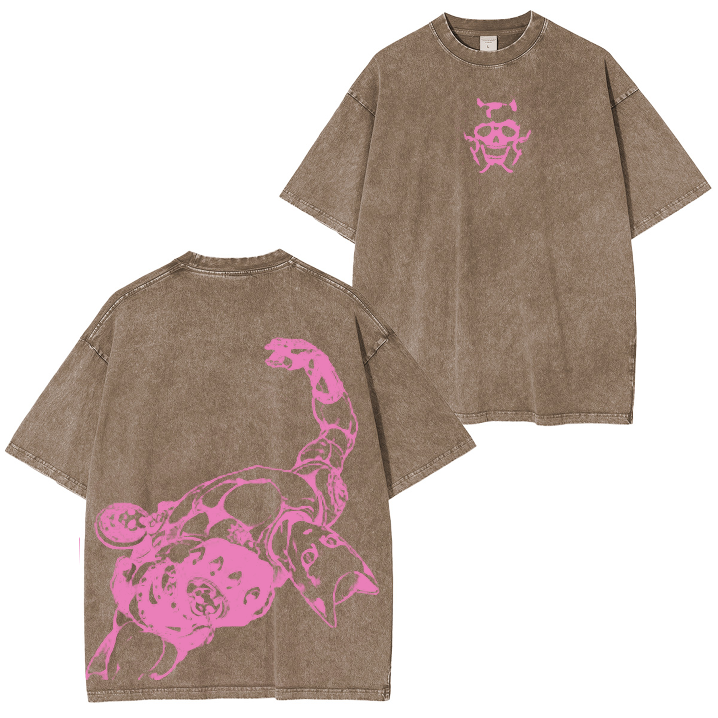 Jojo's Bizarre Adventure Killer Queen Vintage Unisex Washed T-Shirt