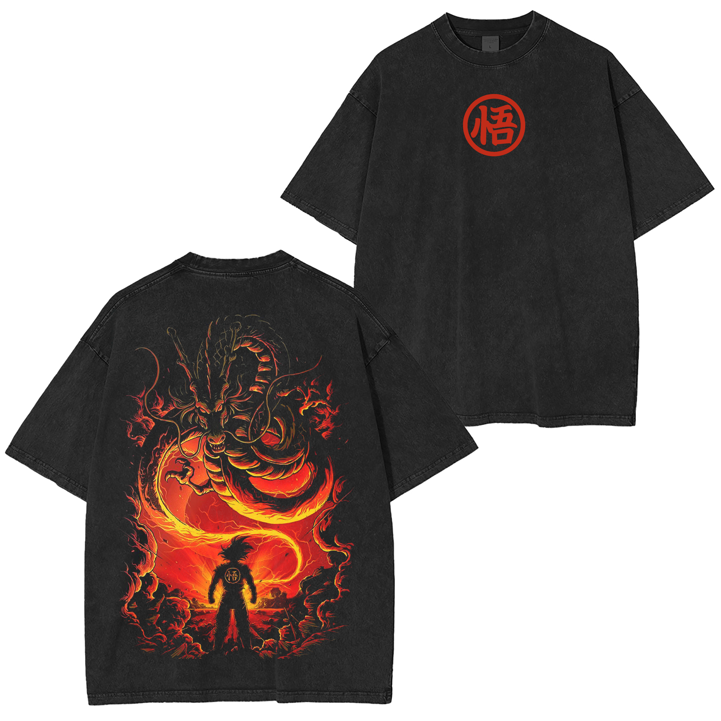 Dragon Ball Anime Oversize Washed T-shirt/Crewneck/Hoodie