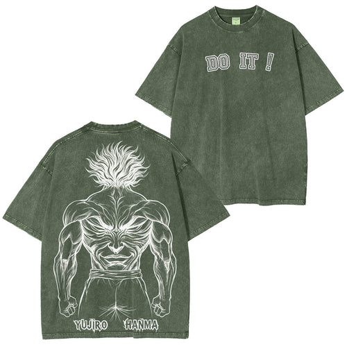 Baki the Grappler :Yujiro Hanma Vintage washed T-shirt/Crewneck/Hoodie