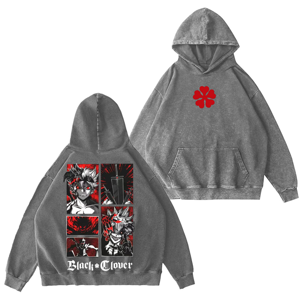 Black Clover Vintage washed T-shirt/Crewneck/Hoodie