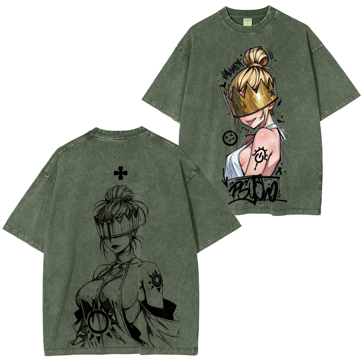 Haumea Fire force Vintage Washed Unisex T-Shirt