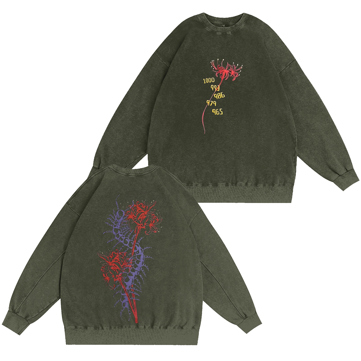 Tokyo Ghoul Acid Wash Oversized Vintage Washed T-shirt/Crewneck/Hoodie